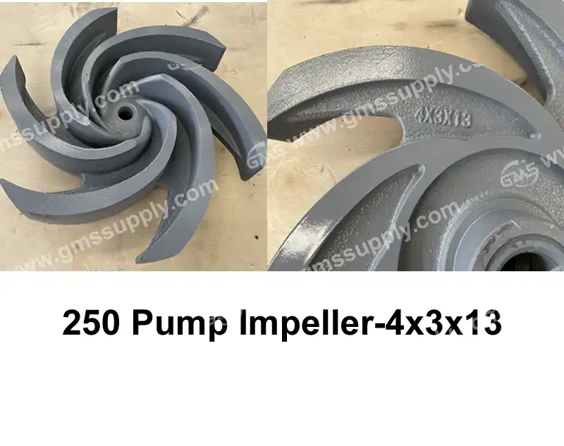 4x3x13 Centrifugal Pump Impeller/19205-01-30A P25D343H: Mud Replenishment Duty